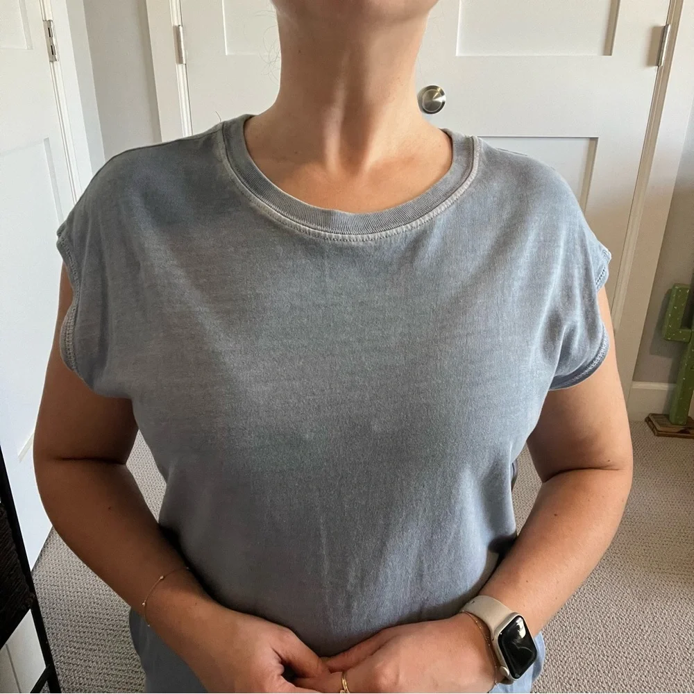 Double Zero Light Blue Midi Dress Size Large - Picture 5 of 8